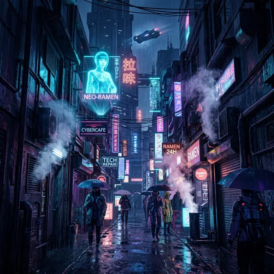 AI generated city scene